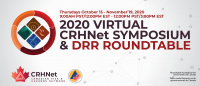 poster for 2020 Virtual CRHNet Symposium & DRR Roundtable